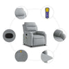 Stella Homewares Massage Recliner Chair Light Grey Fabric