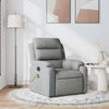 Stella Homewares Massage Recliner Chair Light Grey Fabric