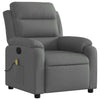 Stella Homewares Massage Recliner Chair Dark Grey Fabric