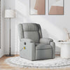 Stella Homewares Massage Recliner Chair Light Grey Fabric
