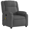 Stella Homewares Massage Recliner Chair Dark Grey Fabric
