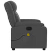 Stella Homewares Massage Recliner Chair Dark Grey Fabric
