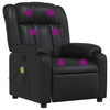Stella Homewares Massage Recliner Chair Black Faux Leather