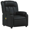 Stella Homewares Massage Recliner Chair Black Faux Leather