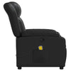 Stella Homewares Massage Recliner Chair Black Faux Leather