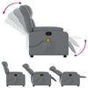 Stella Homewares Massage Recliner Chair Grey Faux Leather