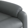 Stella Homewares Massage Recliner Chair Grey Faux Leather