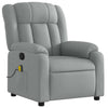 Stella Homewares Massage Recliner Chair Light Grey Fabric