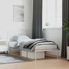 Stella Homewares Metal Bed Frame without Mattress with Headboard White 90x190 cm