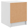 Stella Homewares Bedside Cabinets with Glass Doors 2 pcs White 35x37x42 cm