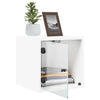Stella Homewares Bedside Cabinets with Glass Doors 2 pcs White 35x37x35 cm