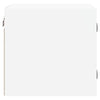 Stella Homewares Bedside Cabinets with Glass Doors 2 pcs White 35x37x35 cm