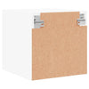 Stella Homewares Bedside Cabinets with Glass Doors 2 pcs White 35x37x35 cm