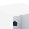 Stella Homewares Bedside Cabinets with Glass Doors 2 pcs White 35x37x35 cm