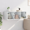 Stella Homewares Wall Cabinet with Glass Doors White 102x37x35 cm