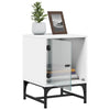 Stella Homewares Bedside Cabinets with Glass Doors 2 pcs White 35x37x50 cm