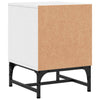 Stella Homewares Bedside Cabinets with Glass Doors 2 pcs White 35x37x50 cm