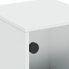 Stella Homewares Bedside Cabinets with Glass Doors 2 pcs White 35x37x50 cm