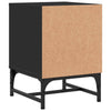 Stella Homewares Bedside Cabinets with Glass Doors 2 pcs Black 35x37x50 cm