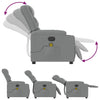 Stella Homewares Massage Recliner Chair Light Grey Fabric