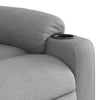 Stella Homewares Massage Recliner Chair Light Grey Fabric