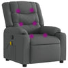 Stella Homewares Massage Recliner Chair Dark Grey Fabric