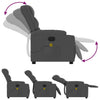 Stella Homewares Massage Recliner Chair Dark Grey Fabric