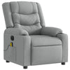 Stella Homewares Electric Massage Recliner Chair Light Grey Fabric