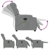 Stella Homewares Electric Massage Recliner Chair Light Grey Fabric