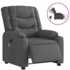 Stella Homewares Electric Massage Recliner Chair Dark Grey Fabric