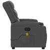 Stella Homewares Electric Massage Recliner Chair Dark Grey Fabric