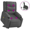 Stella Homewares Stand up Massage Recliner Chair Dark Grey Fabric