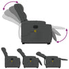 Stella Homewares Stand up Massage Recliner Chair Dark Grey Fabric