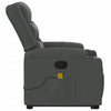 Stella Homewares Stand up Massage Recliner Chair Dark Grey Fabric