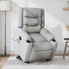 Stella Homewares Electric Stand up Massage Recliner Chair Light Grey Fabric