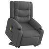 Stella Homewares Electric Stand up Massage Recliner Chair Dark Grey Fabric