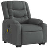 Stella Homewares Electric Stand up Massage Recliner Chair Dark Grey Fabric