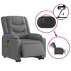 Stella Homewares Electric Stand up Massage Recliner Chair Dark Grey Fabric