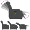 Stella Homewares Electric Stand up Massage Recliner Chair Dark Grey Fabric