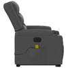 Stella Homewares Electric Stand up Massage Recliner Chair Dark Grey Fabric
