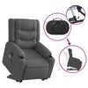 Stella Homewares Electric Stand up Massage Recliner Chair Dark Grey Fabric