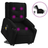 Stella Homewares Electric Stand up Massage Recliner Chair Black Fabric