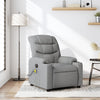 Stella Homewares Massage Recliner Chair Light Grey Fabric