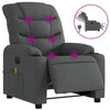 Stella Homewares Electric Massage Recliner Chair Dark Grey Fabric