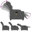 Stella Homewares Electric Massage Recliner Chair Dark Grey Fabric