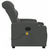 Stella Homewares Electric Massage Recliner Chair Dark Grey Fabric