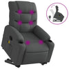 Stella Homewares Stand up Massage Recliner Chair Dark Grey Fabric