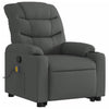 Stella Homewares Stand up Massage Recliner Chair Dark Grey Fabric