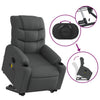 Stella Homewares Stand up Massage Recliner Chair Dark Grey Fabric