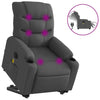 Stella Homewares Electric Stand up Massage Recliner Chair Dark Grey Fabric